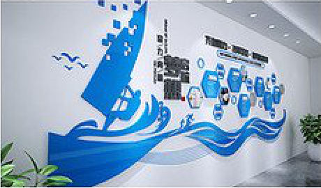 石城海浪主题文化墙如何设计？