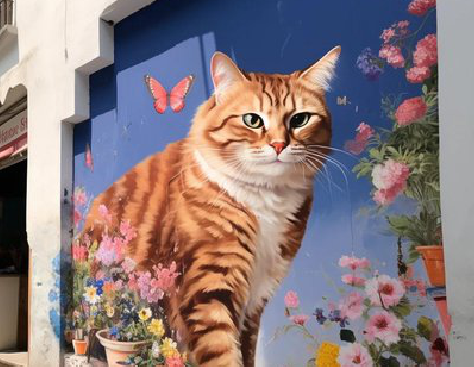 石城自己绘制有个性的手绘墙